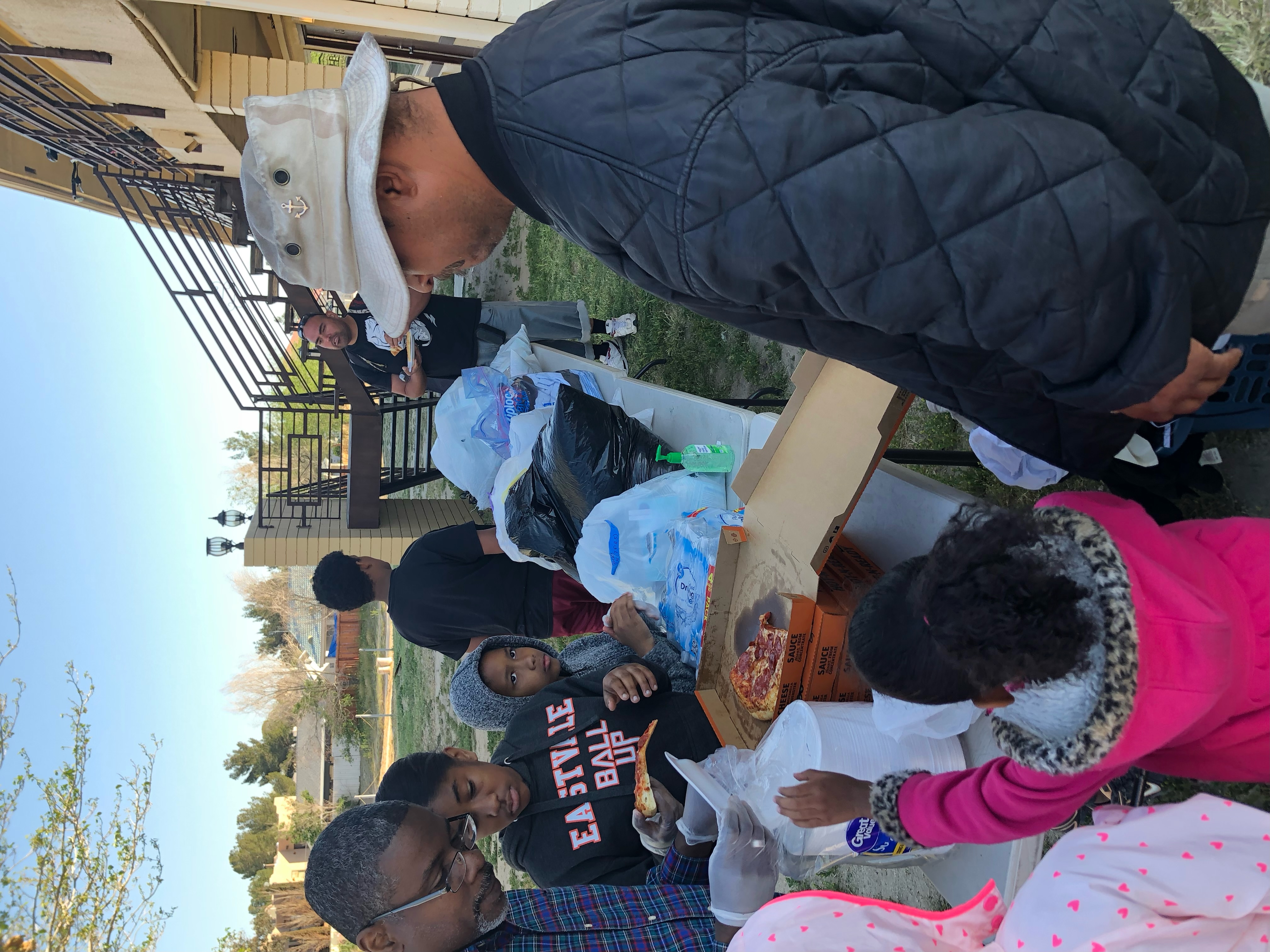 Volunteers serving the community